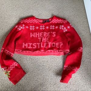 Cropped Christmas sweater